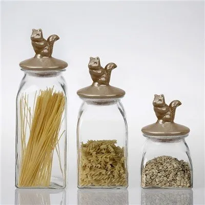 Hộp đựng bánh quy thủy tinh có nắp