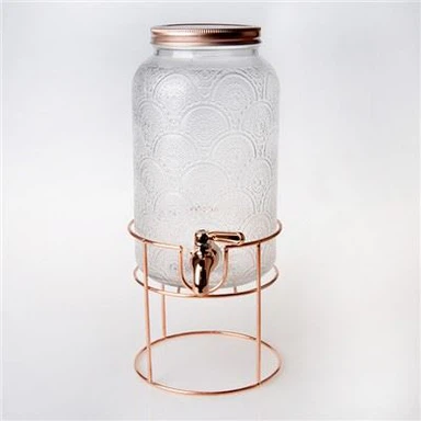 Máy phân phối đồ uống thủy tinh có chân đế