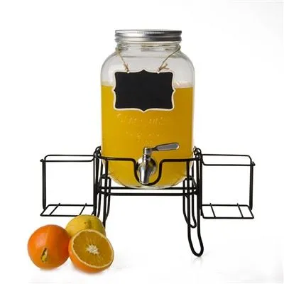 Bình đựng nước uống Mason Jar có đế