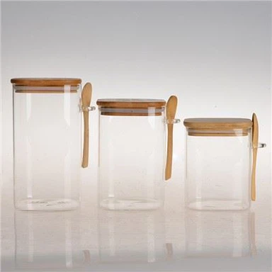 Lọ đựng gia vị nắp gỗ