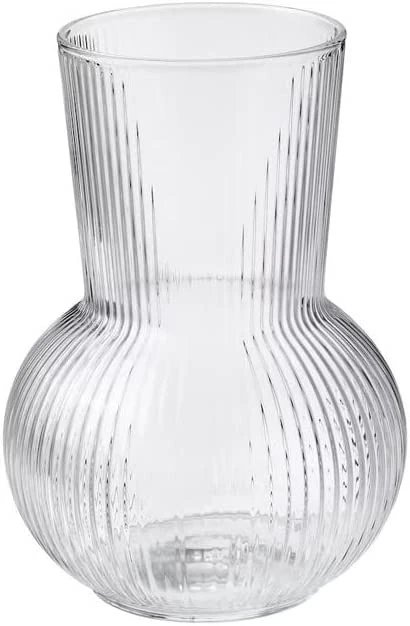 Ribbed Glass Vase