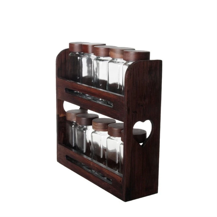 10-Piece Spices Glass Jar Set factory