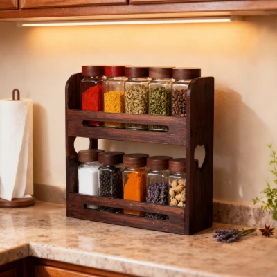 10-Piece Spices Glass Jar Set