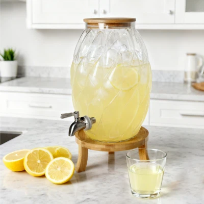 Hộp đựng thủy tinh hình bầu dục có công suất lớn-